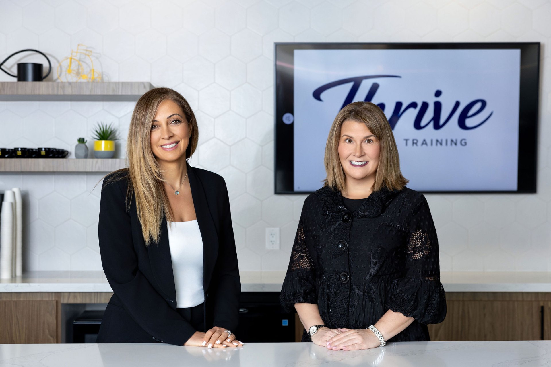 Founders Tala and Jennifer in the Thrive studio